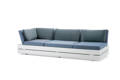 Malmö Banc lounge 3 places aluminium
