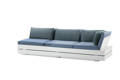 Malmö Banc lounge 3 places aluminium 2