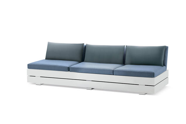 Malmö 2er Loungebank Aluminium