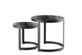 Lucca Beistelltisch Set Aluminium 1