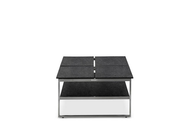 Miami Loungetisch Edelstahl 120x80 cm 6