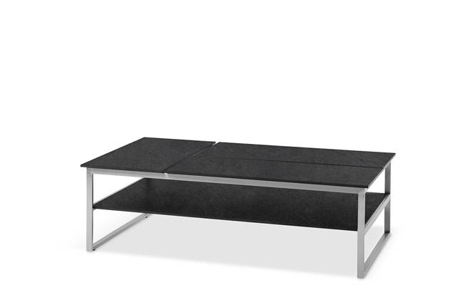 Miami Loungetisch Edelstahl 110x80 cm
