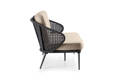 Ravenna 2.5er Loungebank Aluminium 2