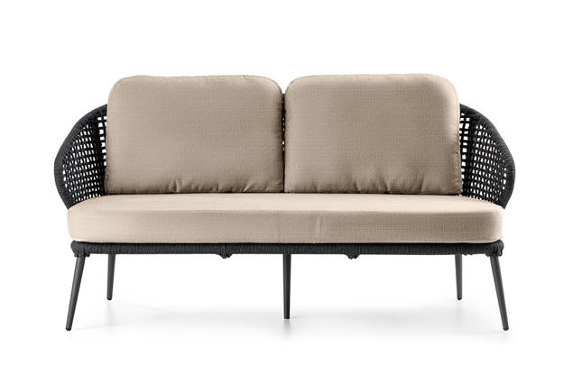 Ravenna 2.5er Loungebank Aluminium 4