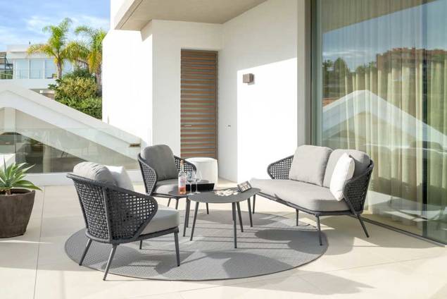 Ravenna Fauteuil lounge aluminium 5