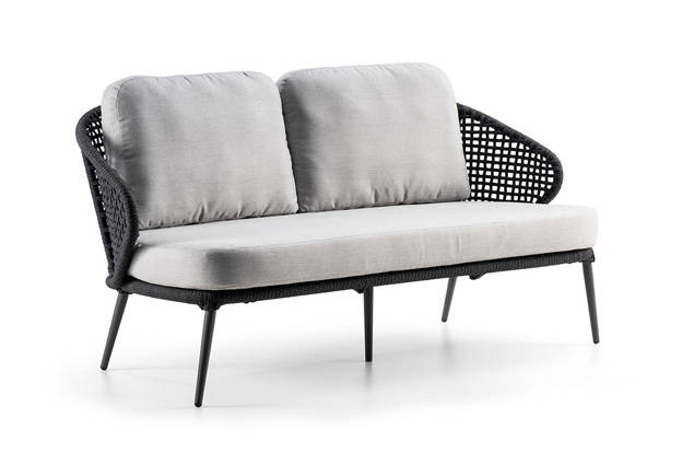 Ravenna 2.5er Loungebank Aluminium