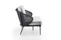Ravenna 2.5er Loungebank Aluminium 2