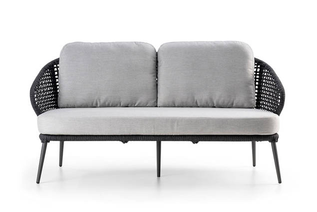 Ravenna 2.5er Loungebank Aluminium 4