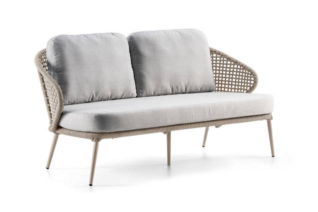 Ravenna 2.5er Loungebank Aluminium