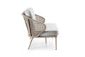 Ravenna Banc lounge 2.5 places aluminium 2