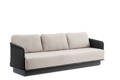Messina Banc lounge 3 places aluminium