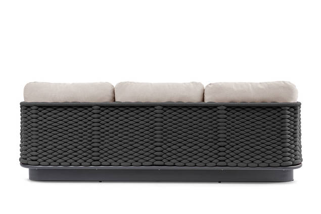 Messina Banc lounge 3 places aluminium 3