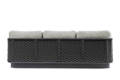 Messina 3er Loungebank Aluminium 3