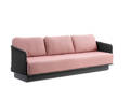 Messina 3er Loungebank Aluminium