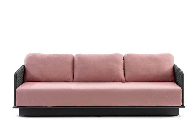 Messina Banc lounge 3 places aluminium 2