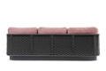Messina 3er Loungebank Aluminium 3