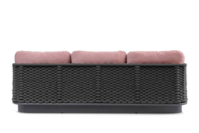 Messina Banc lounge 3 places aluminium 3