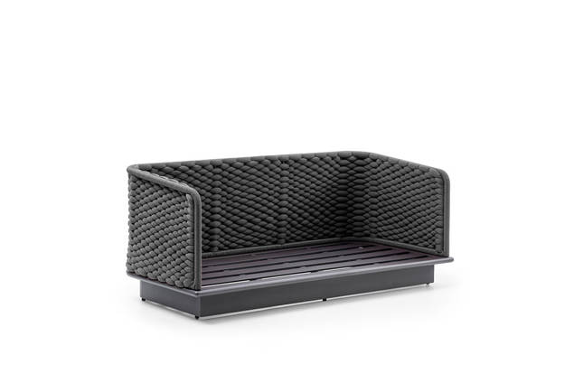 Messina 2er Loungebank Aluminium 1