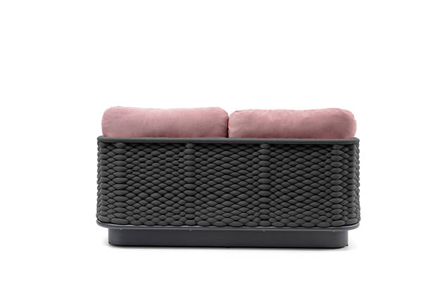 Messina 2er Loungebank Aluminium 3