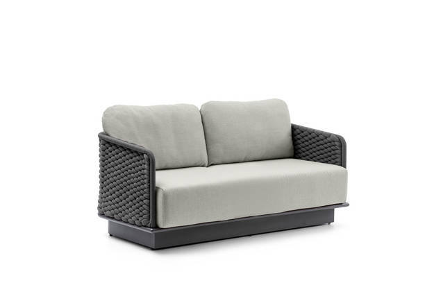 Messina 2er Loungebank Aluminium