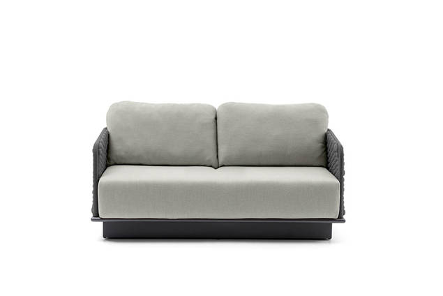 Messina 2er Loungebank Aluminium 4