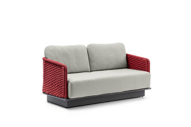 Messina 2er Loungebank Aluminium