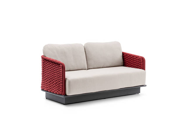 Messina 2er Loungebank Aluminium