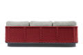 Messina 3er Loungebank Aluminium 3