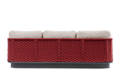 Messina 3er Loungebank Aluminium 3