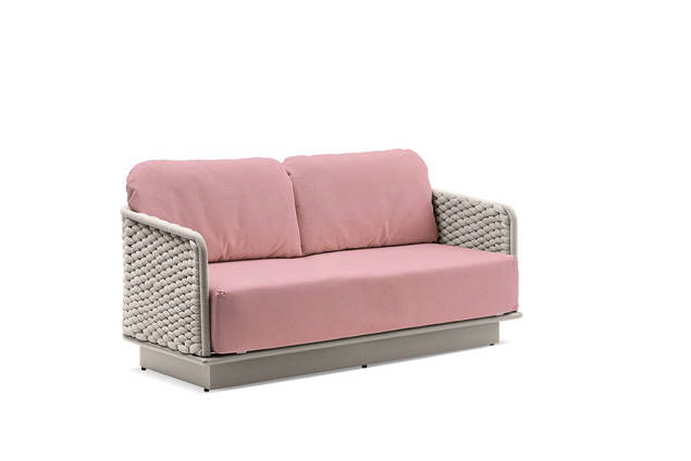 Messina 2er Loungebank Aluminium