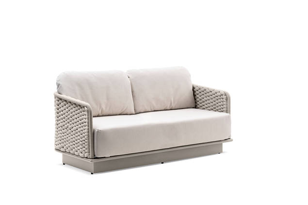 Messina 2er Loungebank Aluminium