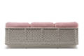 Messina 3er Loungebank Aluminium 3