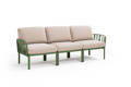 Komodo 3er Loungebank Kunststoff