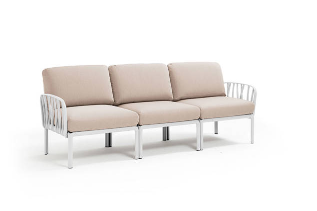 Komodo 3er Loungebank Kunststoff