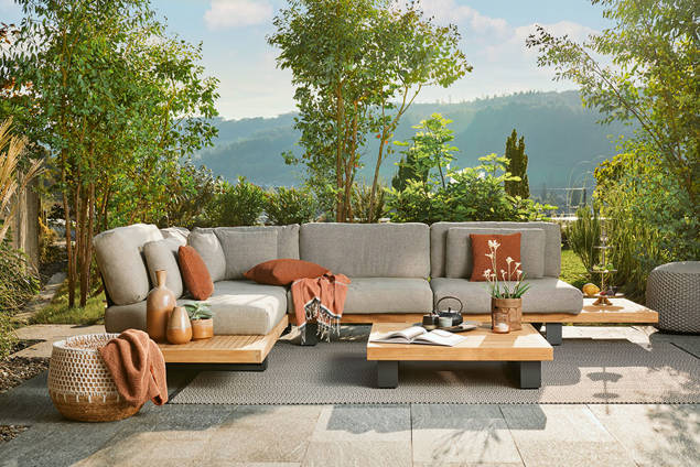 Amalfi Gartenlounge Set Aluminium