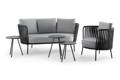 Granada Gartenlounge Set Stahl