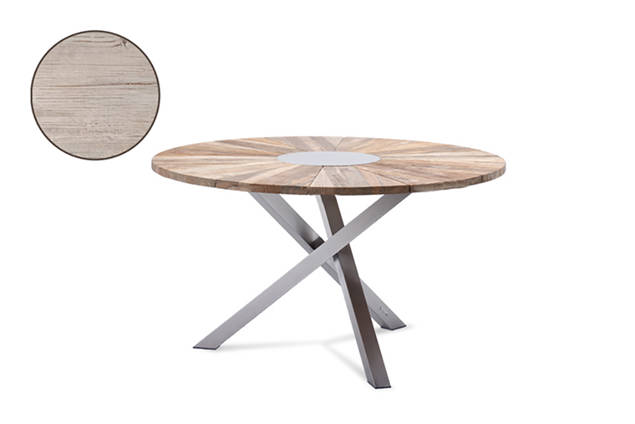 Alaska Gartentisch rund Edelstahl Ø100 cm