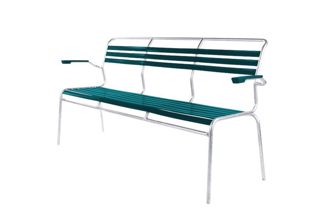 Säntis Banc d'extérieur acier