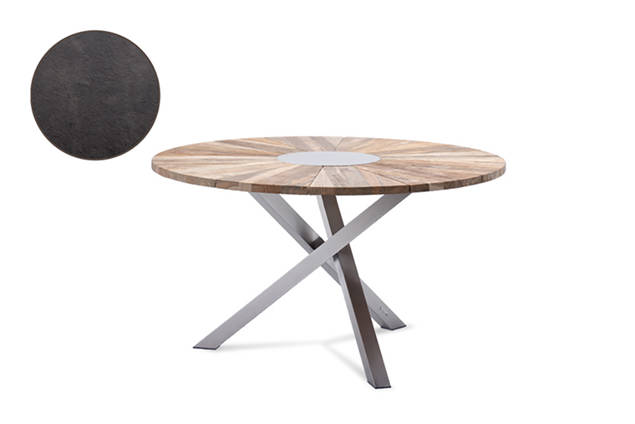 Alaska Gartentisch rund Edelstahl Ø100 cm