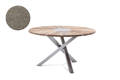 Alaska Table de jardin ronde acier inoxydable Ø100 cm