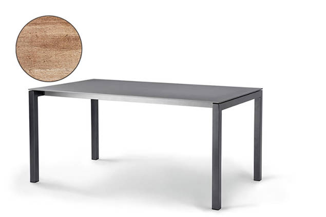 Pilatus Table de jardin acier 220x100 cm