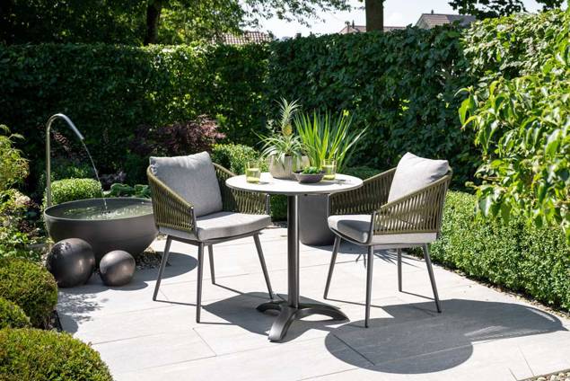 Trento II Gartentisch Set Aluminium