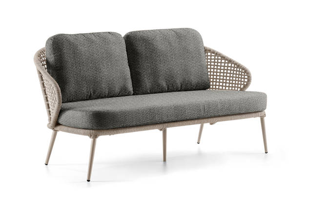 Ravenna 2.5er Loungebank Aluminium