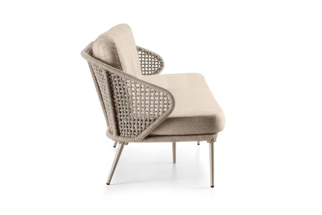 Ravenna 3er Loungebank Aluminium 1