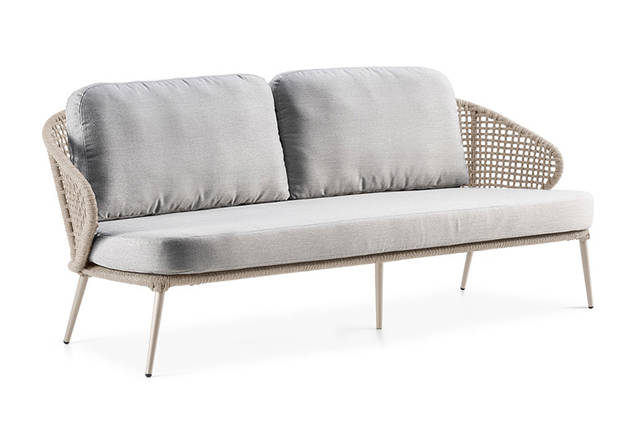 Ravenna 3er Loungebank Aluminium