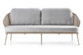 Ravenna 3er Loungebank Aluminium 3