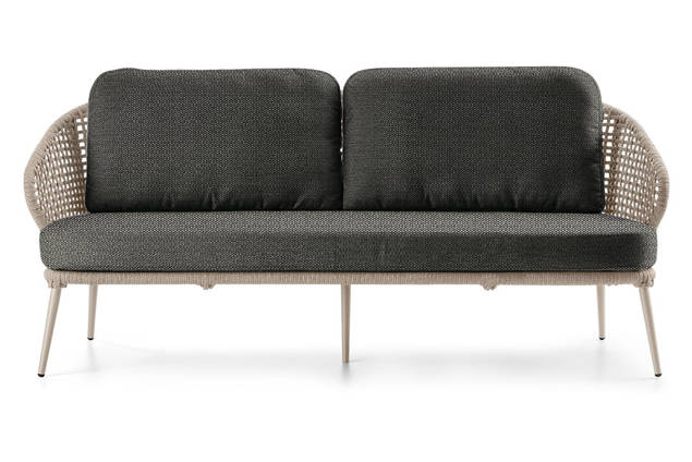 Ravenna 3er Loungebank Aluminium 3