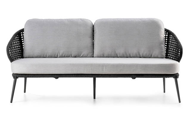 Ravenna 3er Loungebank Aluminium 3