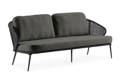 Ravenna Banc lounge 3 places aluminium