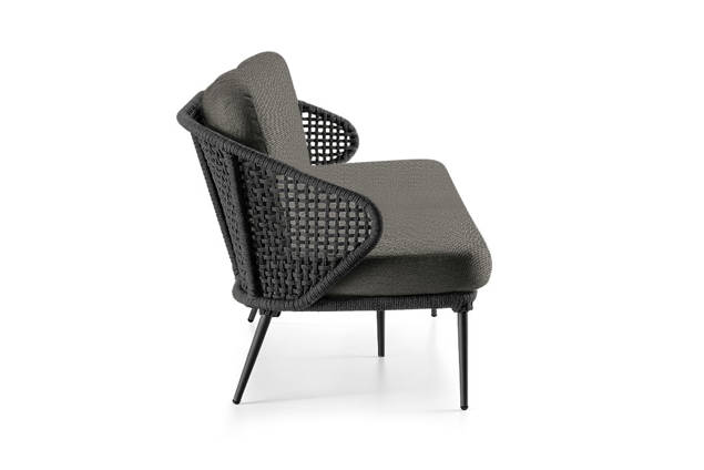 Ravenna 3er Loungebank Aluminium 1